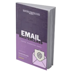 Email Masterclass eBook cover – learn email marketing optimization and engagement strategies