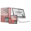 The Consistency Code eBook bundle displayed on desktop, tablet, and phone showing habit tracking design