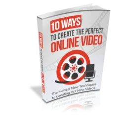 10 Ways to Create The Perfect Online Video ebook cover mockup
