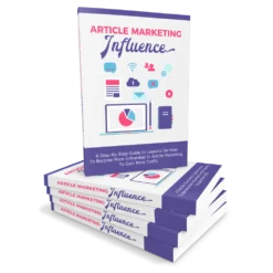 Article Marketing Influence ebook cover mockup
