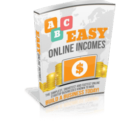 Easy Online Income Streams ebook cover mockup