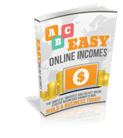 Easy Online Income Streams ebook cover mockup