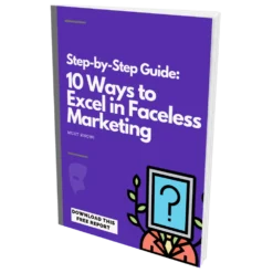 Faceless Marketing Masterclass ebook cover – guide to faceless branding and passive income 3